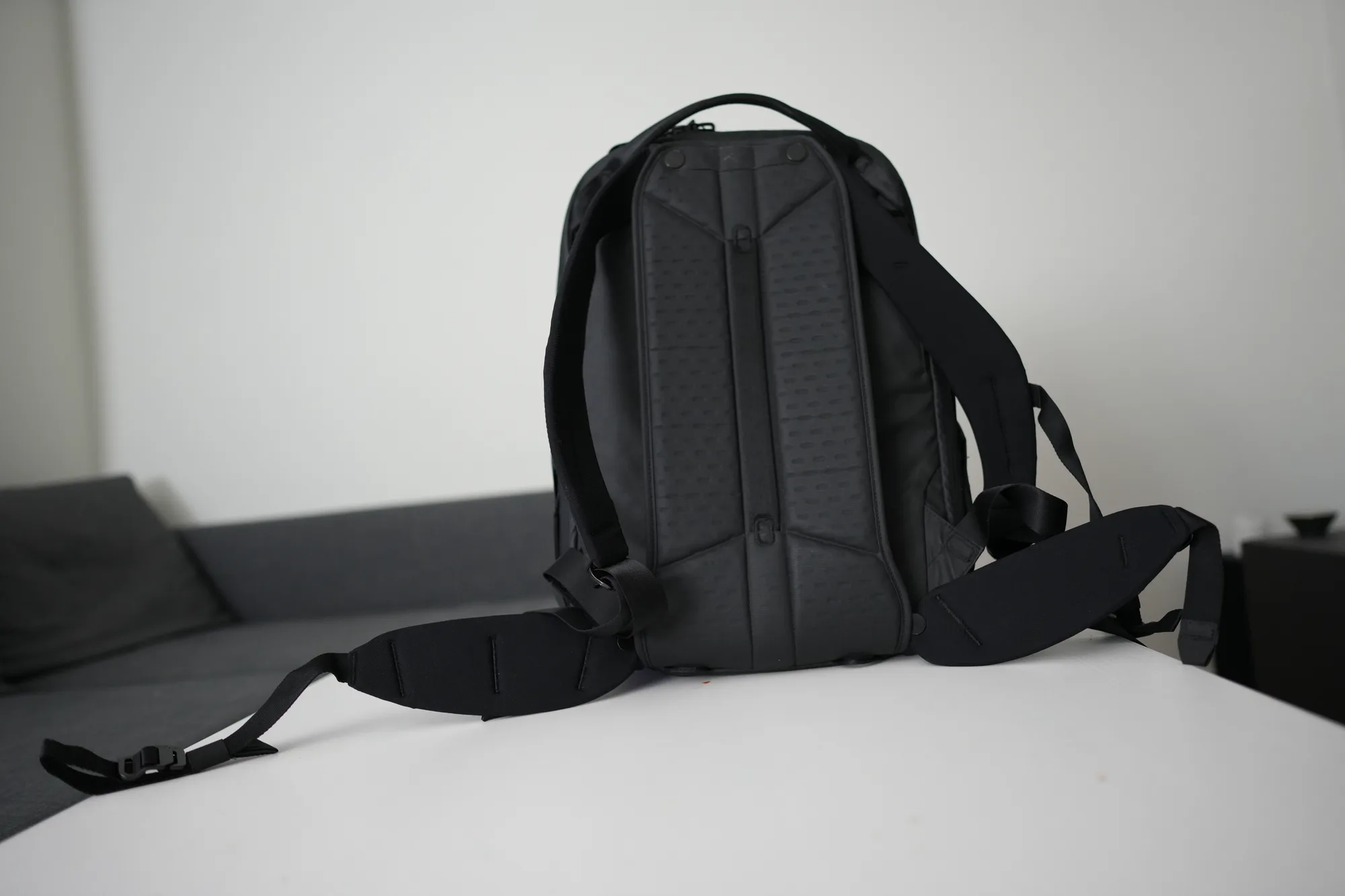 Peak Design Everyday Hip Belt attached to Travel Backpack 30L - rear overview