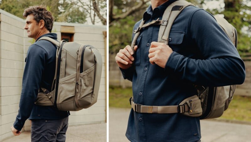 Peak Design Travel Backpack 2-in-1 in Stone colorway