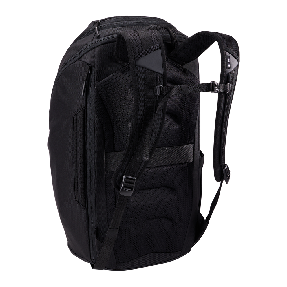 Thule Chasm 26L backpack opened showing main compartment and organization