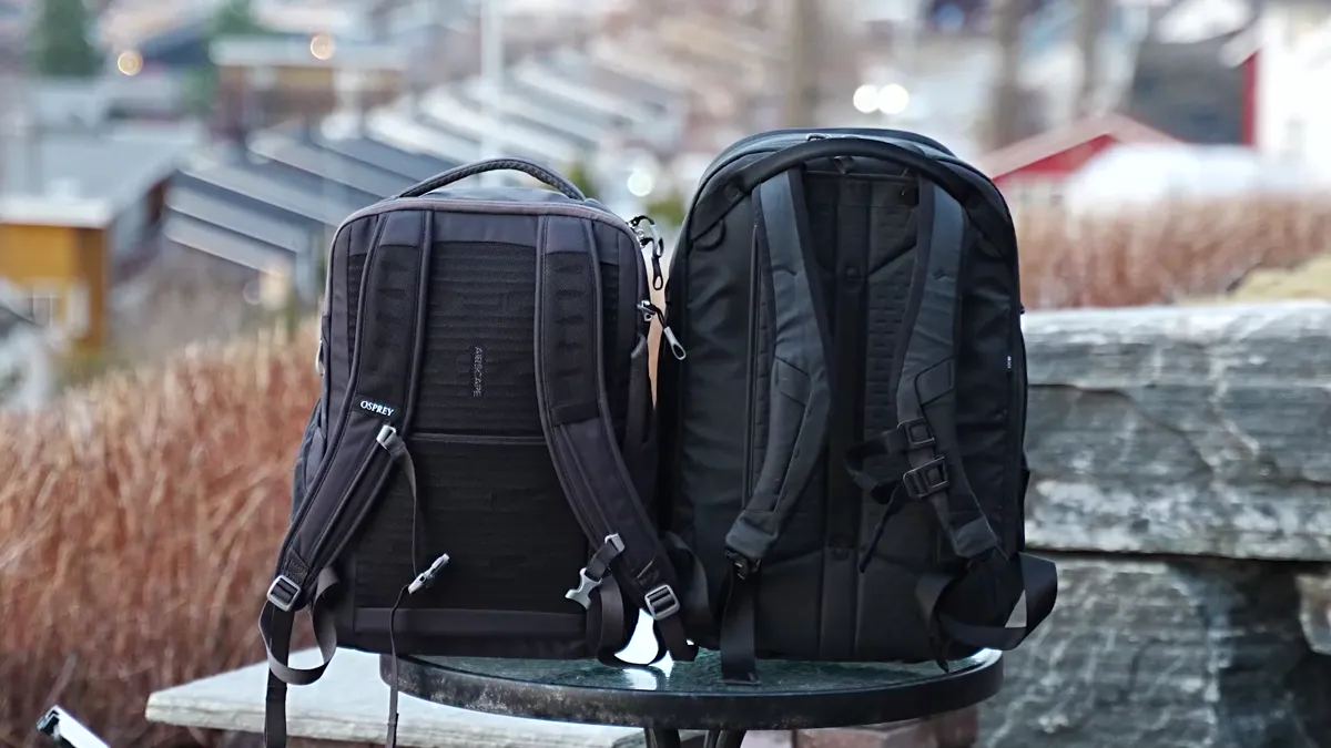 Osprey Daylite 26+6 and Daylite Carry-On 35 side by side comparison showing size difference